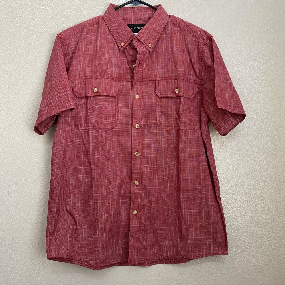 Red Collared Shirt